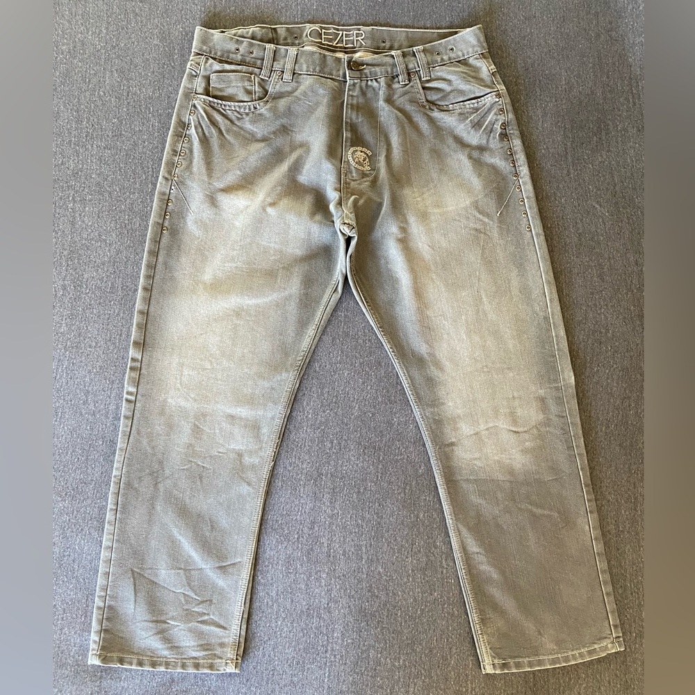 CEZER Relaxed-fit Grey Denim Jeans